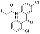 N-(4-chloro-2-(2-chlorobenzoyl)phenyl)-2-iodoacetamide
